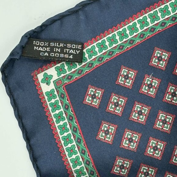 Set of 4 Italian Silk Pocket Squares - Picture 10 of 13
